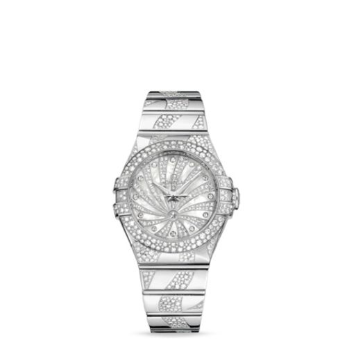 Omega Constellation Co-Axial 31 White Gold / Snow / Diamond Supernova